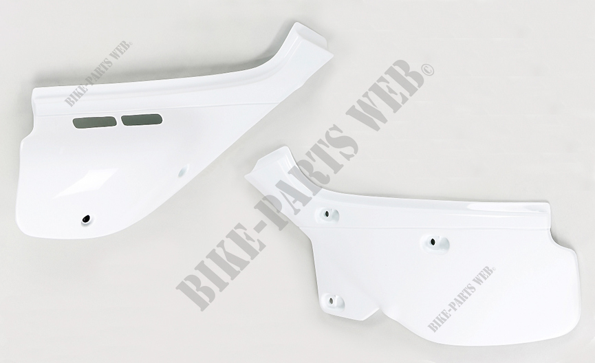 Side covers white set UFO for Honda XR600 starting from 1988 - CACHE LATERAL D+G XR600 88+ NH138